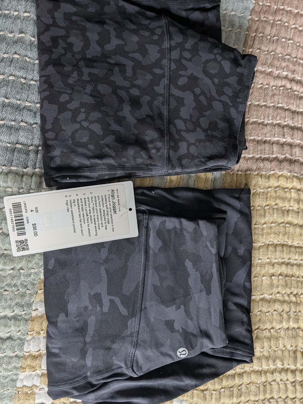 lululemon athletica Black Align Jogger Tag